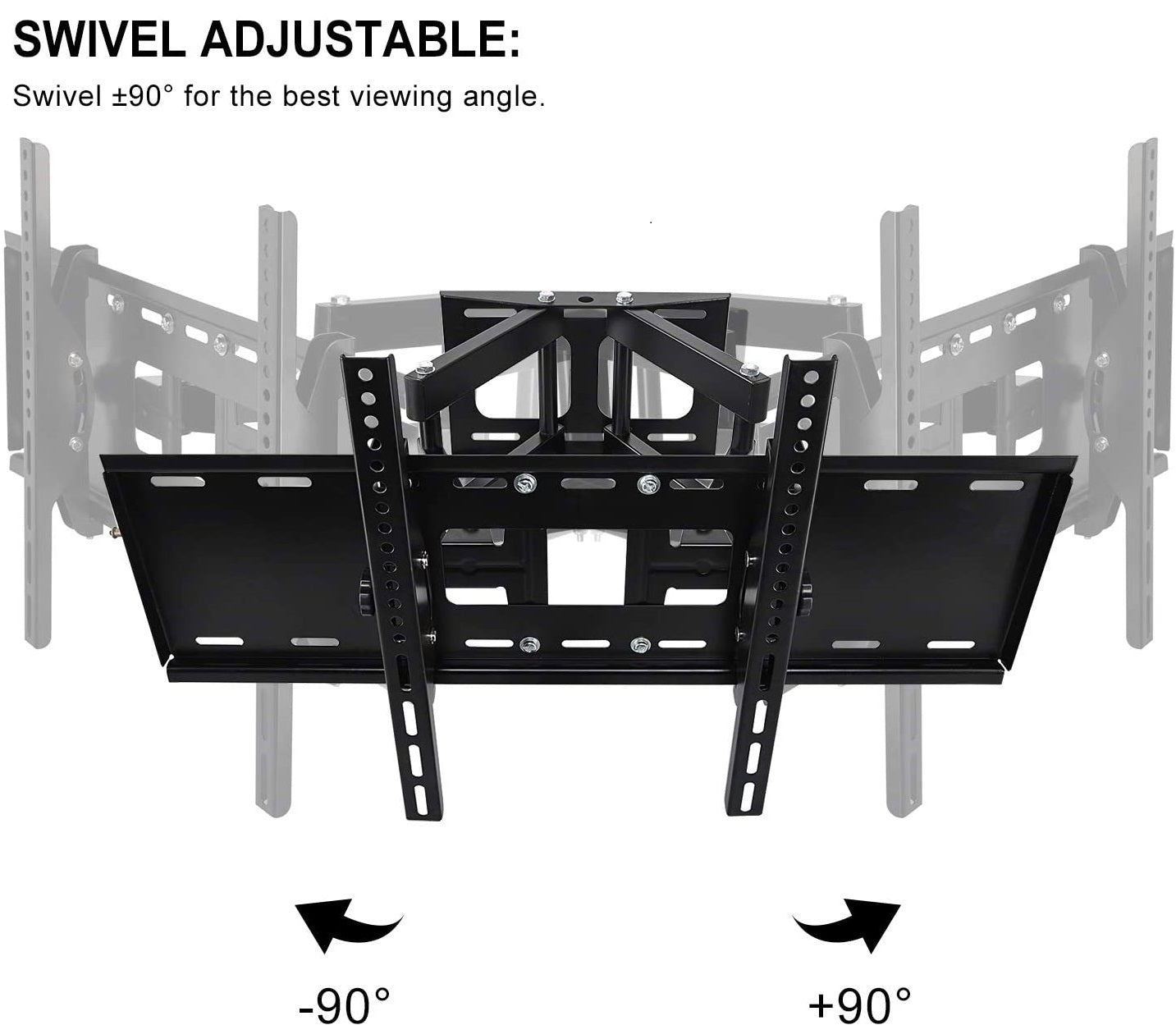 TV wall bracket swivel holding 50kg flat screen TV on lounge wall