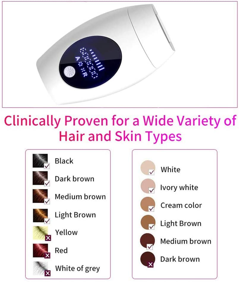 IPL laser hair removal device used on legs for body hair removal