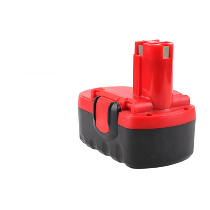 Close up of Bosch 18v battery 3000mAh terminals and contacts