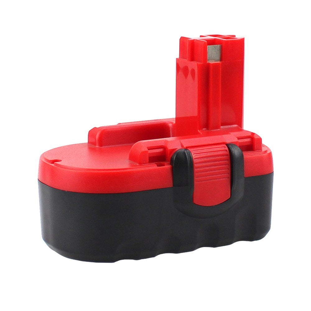 Bosch 18v battery 3000mAh connected to a cordless drill