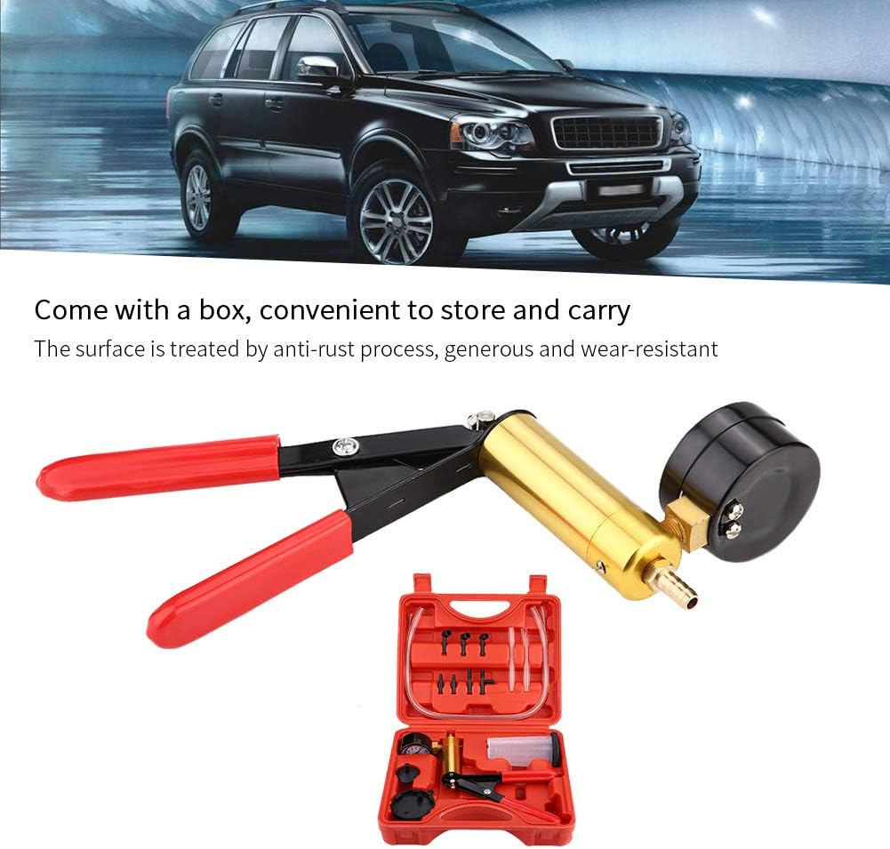 Carrying case for vacuum pump brake bleeder kit