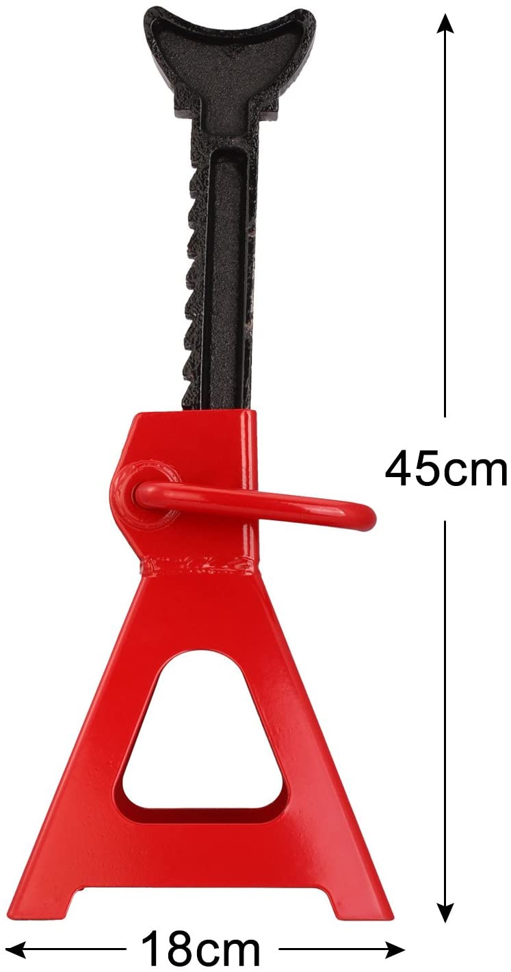 Axle stand height range from 280mm to 450mm