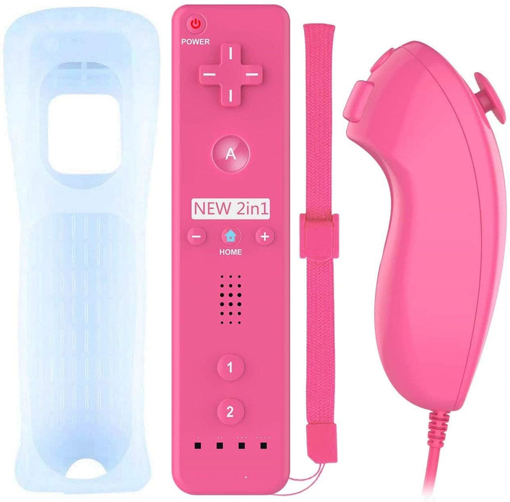 Replacement Wii Remote and Nunchuck - Pink