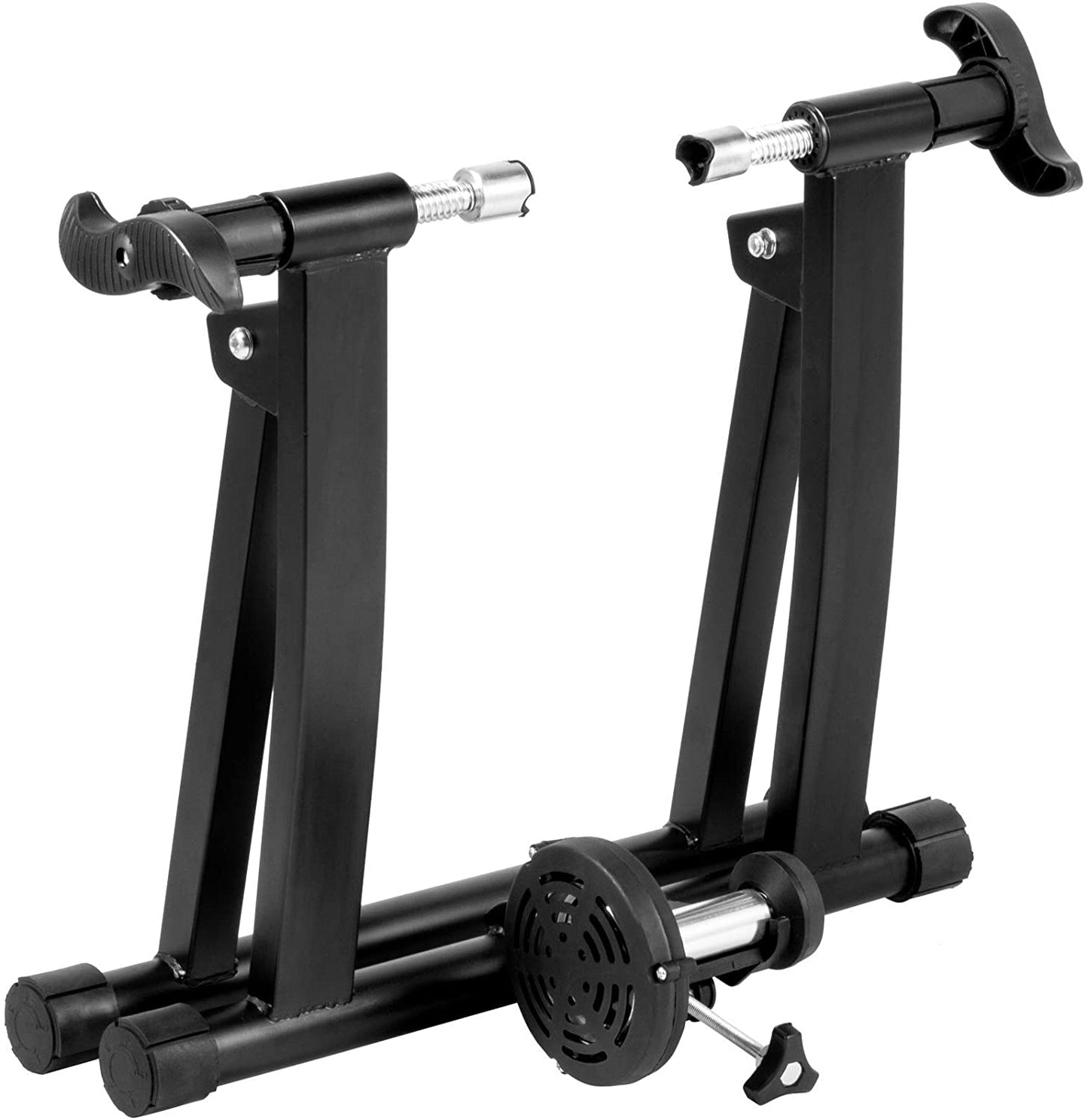 Foldable bike trainer platform with 7-speed resistance