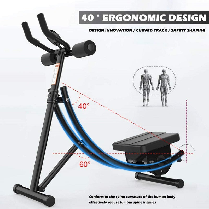 Abs roller used for arm and leg training in home gym