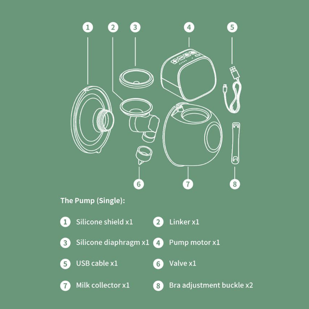 Electric breast pump lightweight and easy to carry