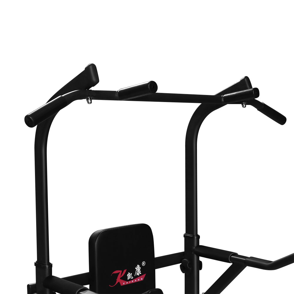 Power Tower pull up bar used for vertical knee raises