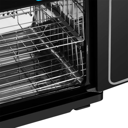 23L towel warmer sterilizer with towels stacked inside