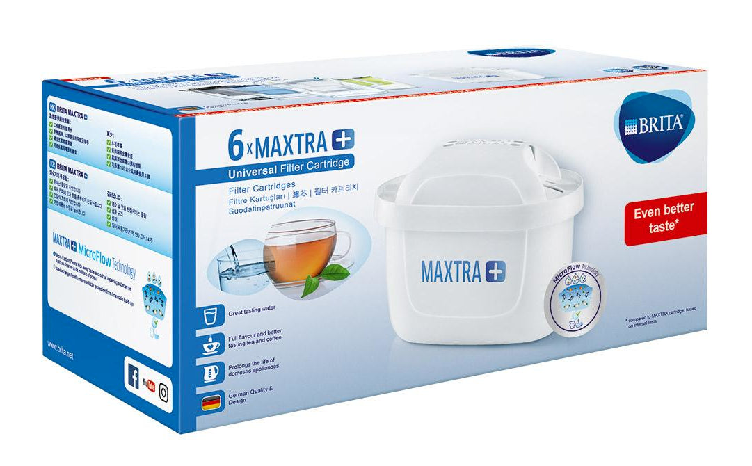 BRITA MAXTRA+ Plus Water Filter Cartridge-6 Pack White Pack of 6 Water  Purification Filter Water Limescale Fast Delivery