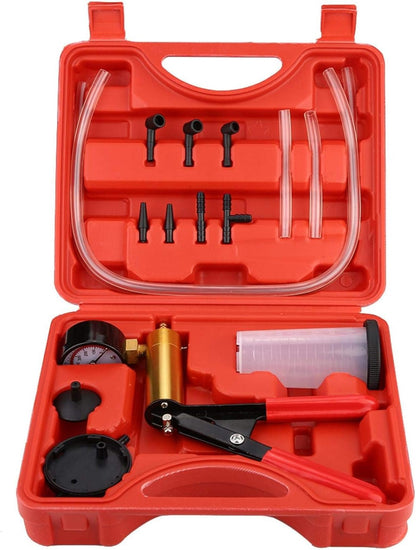 Brake bleeder kit showing universal cup adaptor