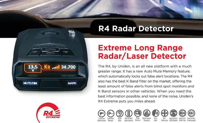 Uniden R4 Extreme Radar Detector