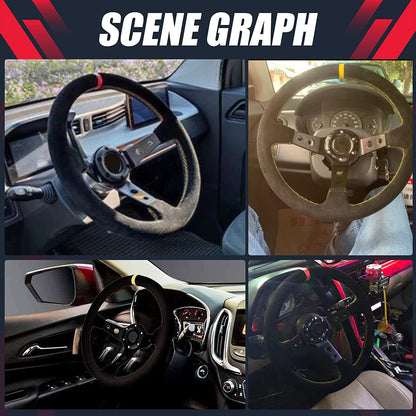 350mm steering wheel showing horn button detail