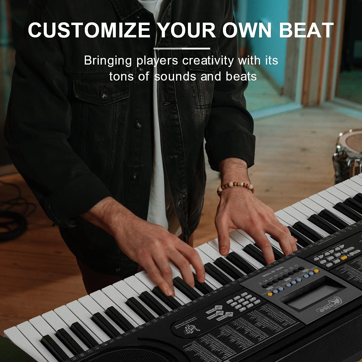 Keyboard Piano music stand holding sheet music