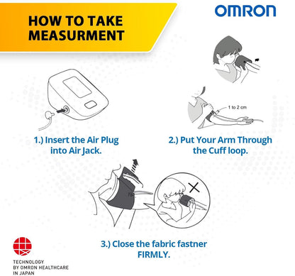 Omron HEM7121 blood pressure monitor with batteries included