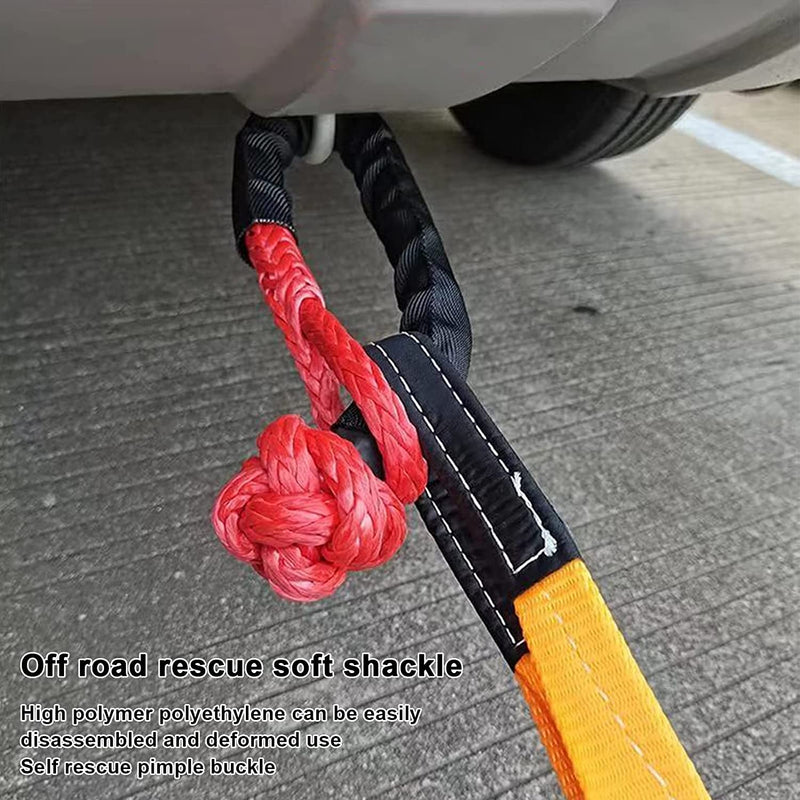 Soft Shackle Recovery Rope with Protective Sleeve