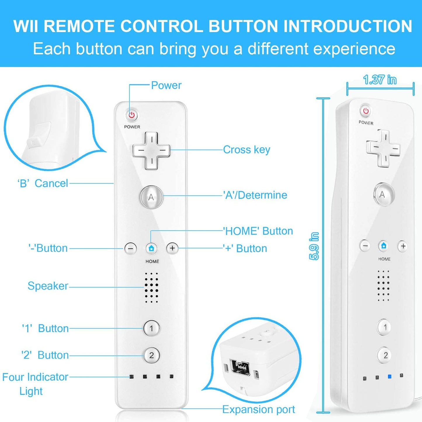 Replacement Wii Remote and Nunchuck