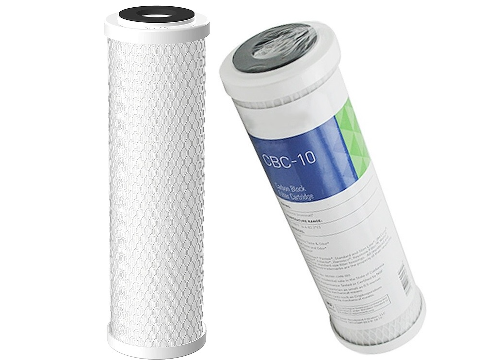 Water filter cartridge CBC-10 installed in standard housing