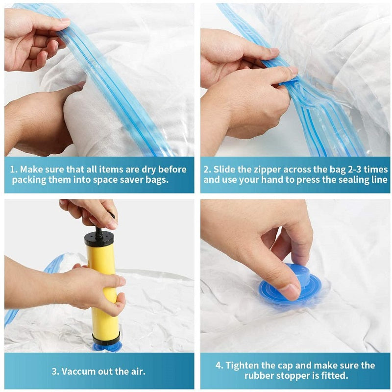 Vacuum storage bags