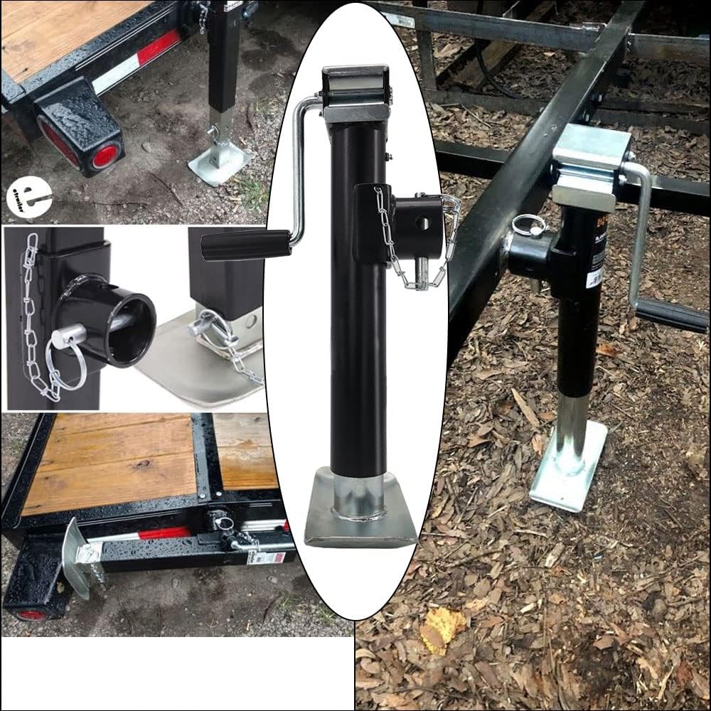 Footplate of trailer jack heavy duty 800KG showing size and shape