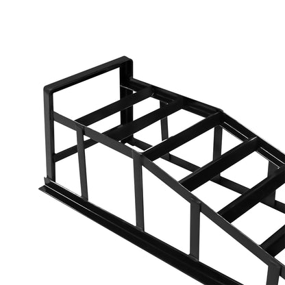 Front angle of heavy duty car ramps with 940mm length