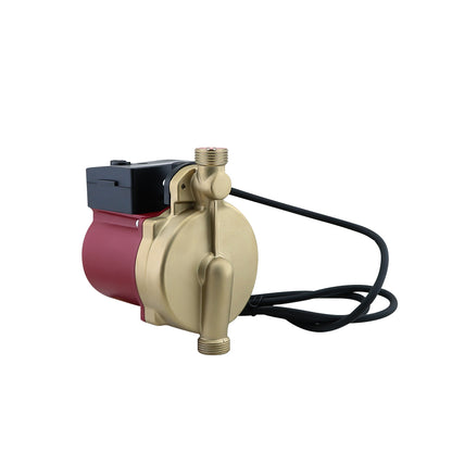 Low shower pressure booster pump with corrosion resistant body