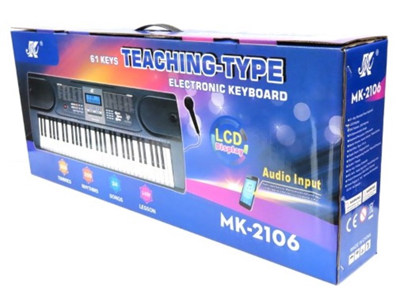 Keyboard Piano showing dual speaker grills on sides