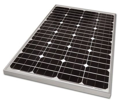 Solar Panel 60W for motorhome displaying connection ports