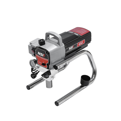 Airless paint sprayer pressure regulator close-up