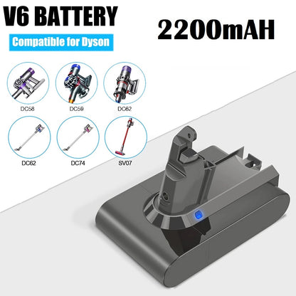 Dyson V6 Battery 2200mAh Compatible Replacement