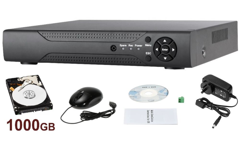 DVR 8CH Recorder with 1 TB HDD