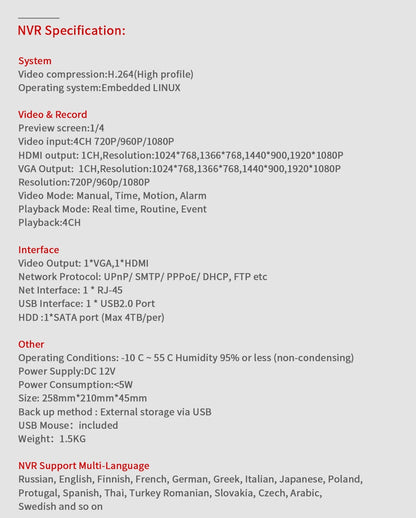 Wireless Security Camera System 8 Camera