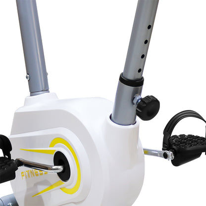 Exercise bike showing user weight limit label 120kg