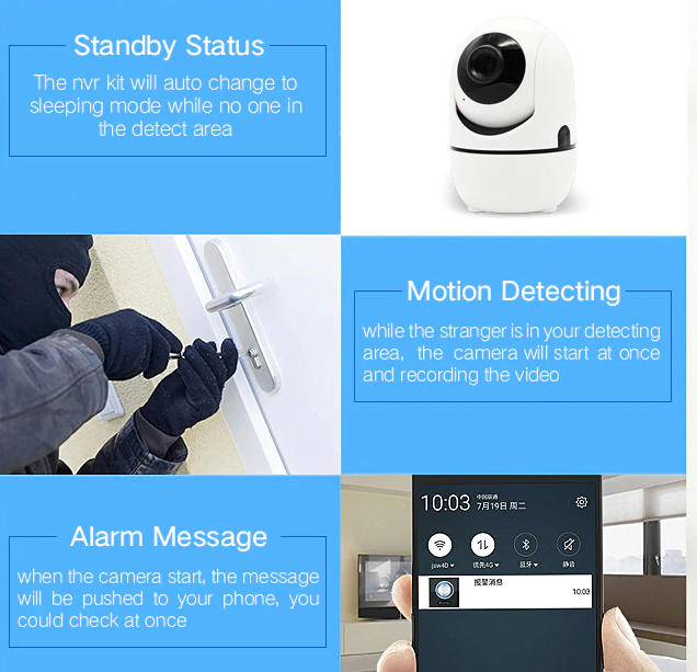 Body Tracking IP Camera Security Camera