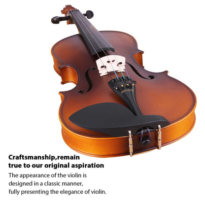 Violin 44 full size showing chin rest detail