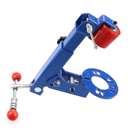 Top view of fender roller tool showing roller diameter