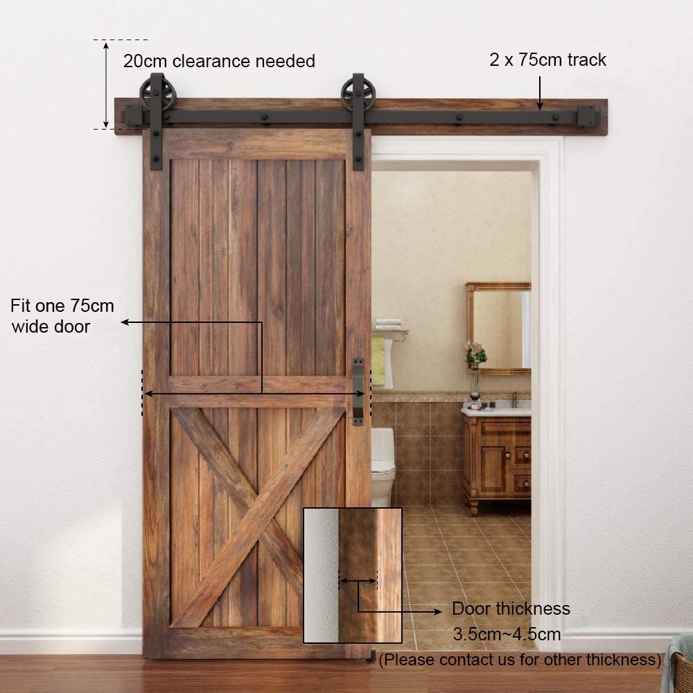 Barn door hardware junction plate connecting two rails