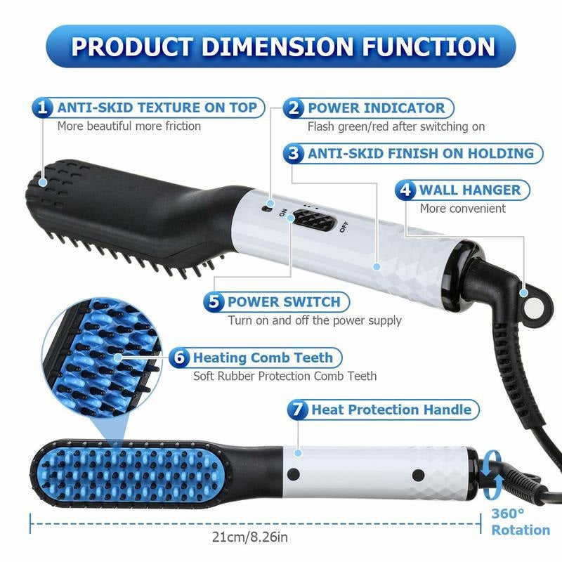 Beard straightener NZ displaying two temperature settings