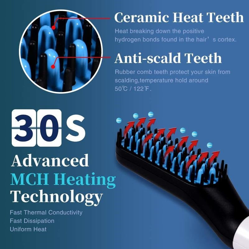 Top angle of beard straightener NZ with 360 degree rotating cable
