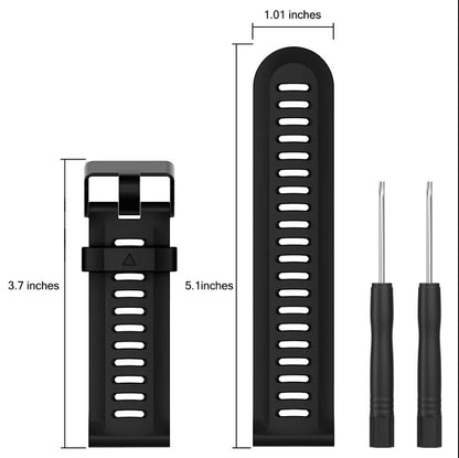 Garmin Fenix 5X strap attached to multisport GPS watch