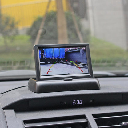 Display showing clear image from car reverse camera at night