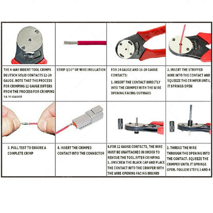 Deutsch DT connector plug kit 12-way receptacle with wedgelock detail