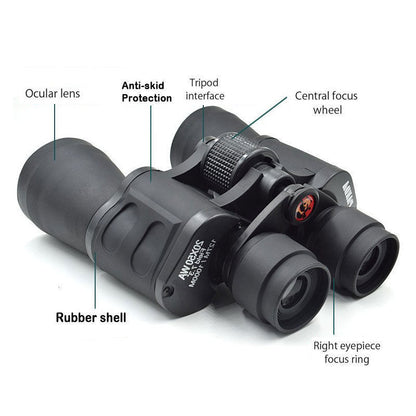 Carrying bag included with binoculars for easy transport