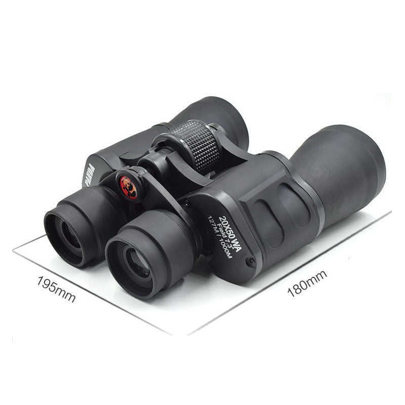 Cleaning cloth placed beside binoculars for lens care