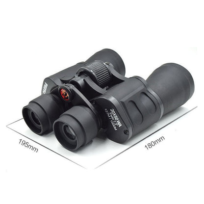Cleaning cloth placed beside binoculars for lens care