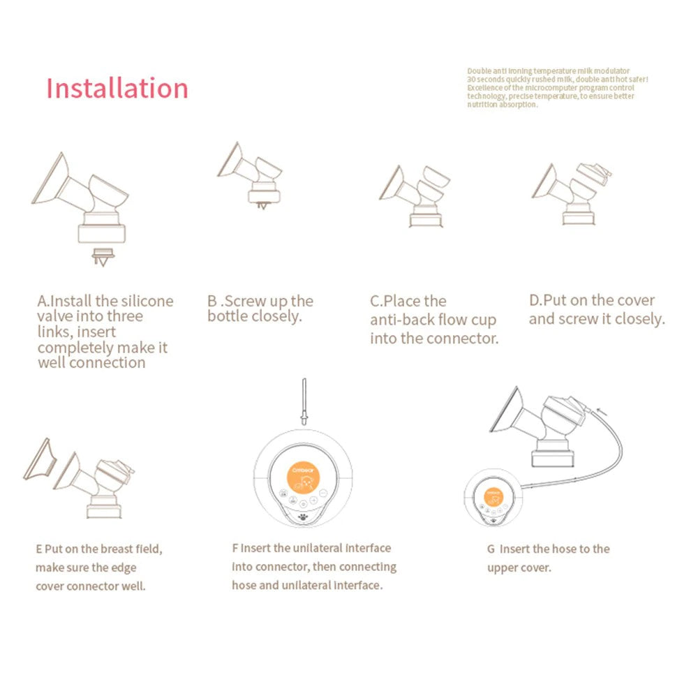 Double Electric Breast Pump Handfree