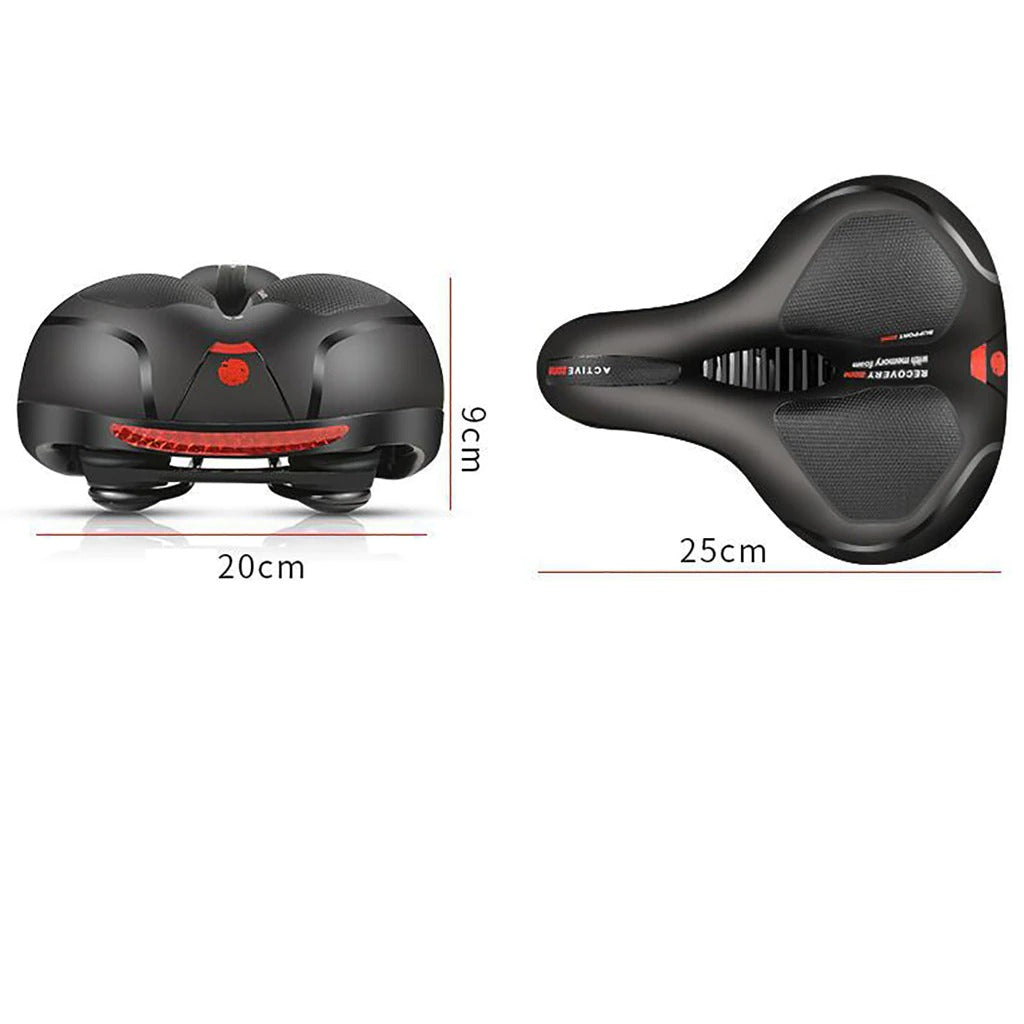 Detail of polyurethane and leather on bike saddle