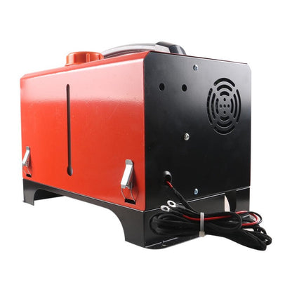 Diesel air heater 5KW 12V showing exhaust pipe connection