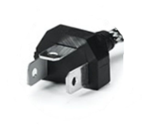 Top angle of H4 LED headlight bulb showing fan detail