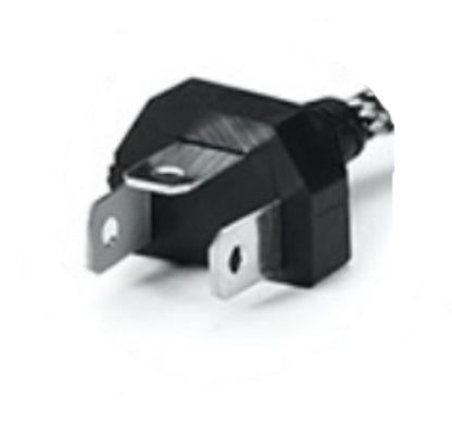 Top angle of H4 LED headlight bulb showing fan detail