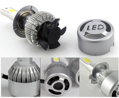 H4 LED car headlight bulb with water resistant IP65 rating